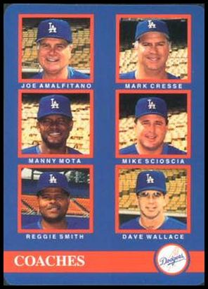 27 Coaches (Joe Amalfitano Mark Creese Manny Mota Mike Scioscia Reggie Smith Dave Wallace)